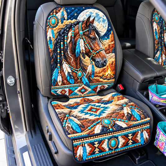 Spirit Horse Moonlight Quilted Car Seat Protector GFTOHNL4617
