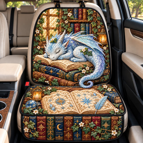 Ice Dragon Enchanted Books Quilted Car Seat Protector GFTOHNL4624