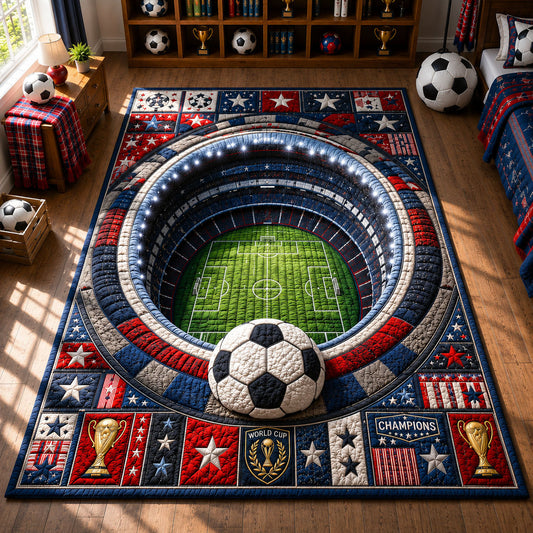 Patriotic Champions Bowl Stadium Area Rug GFTOHNL468