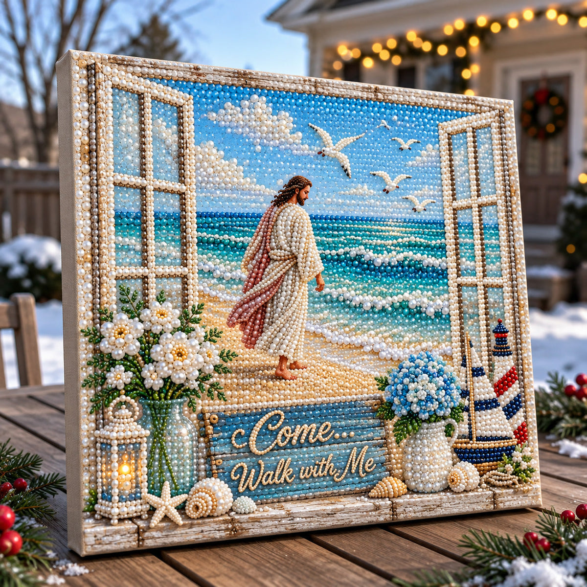 Come Walk With Jesus DIY Diamond Pearl Art Kit GFTOHNL5017