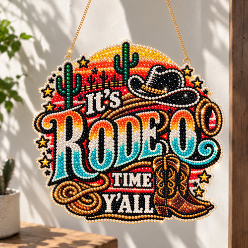 Rodeo Time DIY Diamond Pearl Suncatcher Ornament Kit GFTOHNL5035