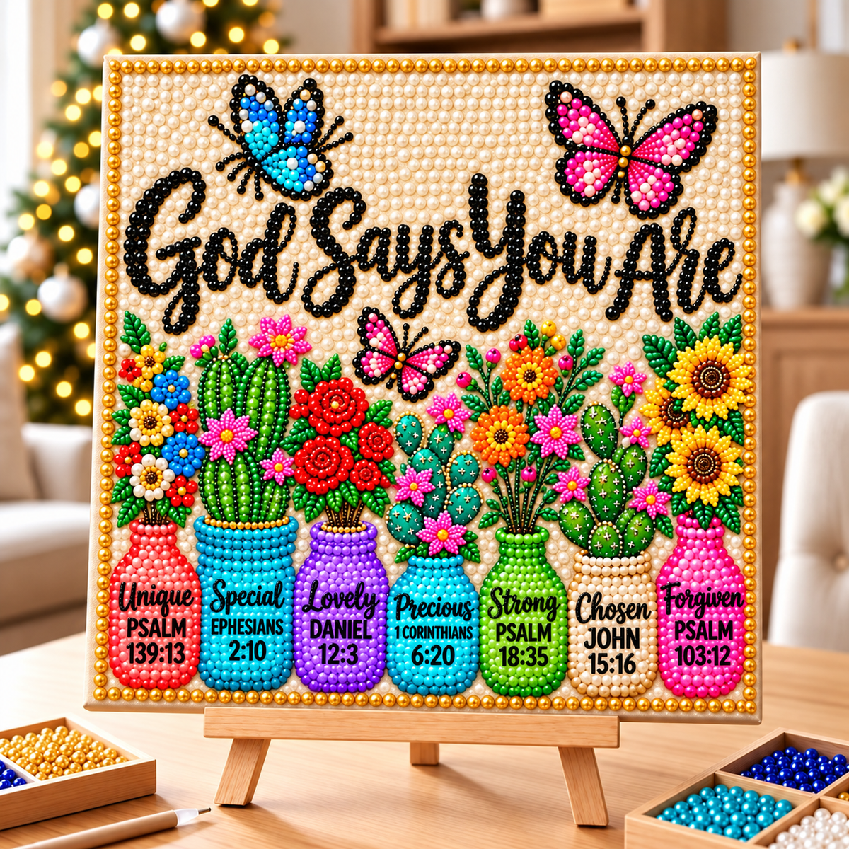 God Says You Are DIY Diamond Pearl Art Kit GFTOHNL5040