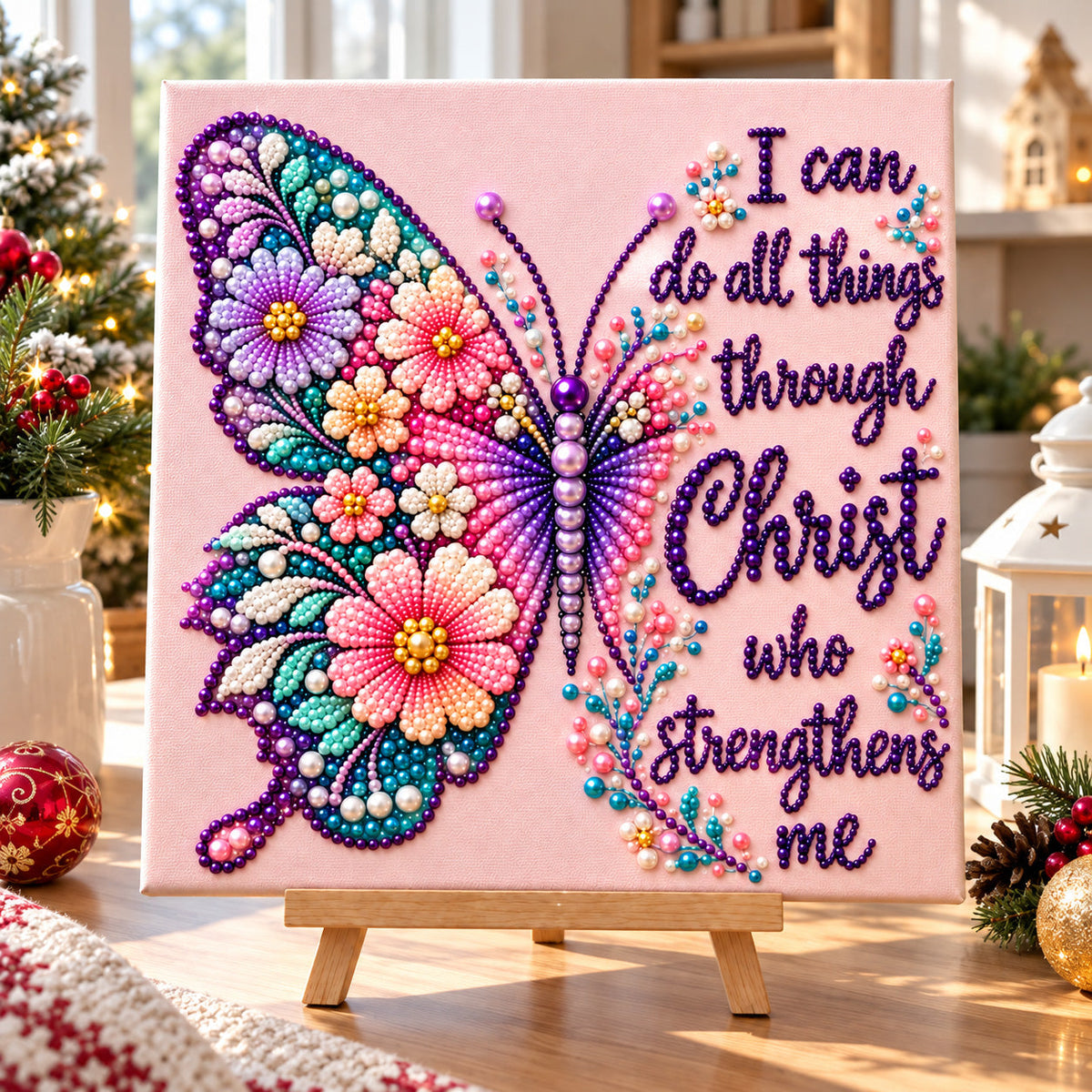 I Can Do All Things Through Christ DIY Diamond Pearl Art Kit GFTOHNL5042