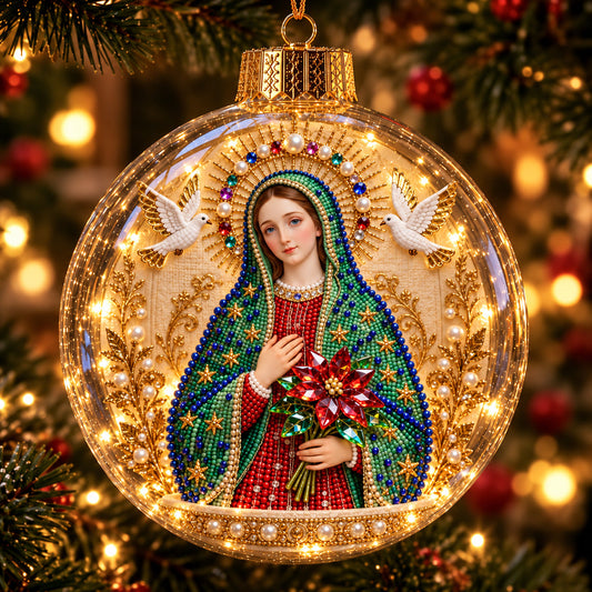 Our Lady Of Guadalupe Light-Up Globe Ornament GFTOHNL5060