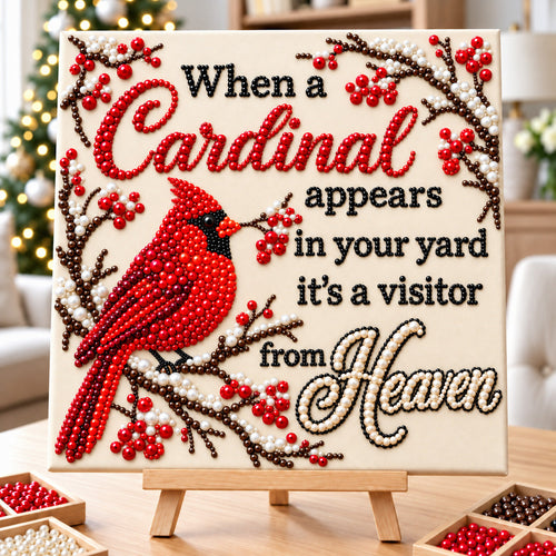 Cardinal From Heaven DIY Diamond Pearl Art Kit GFTOHNL5111