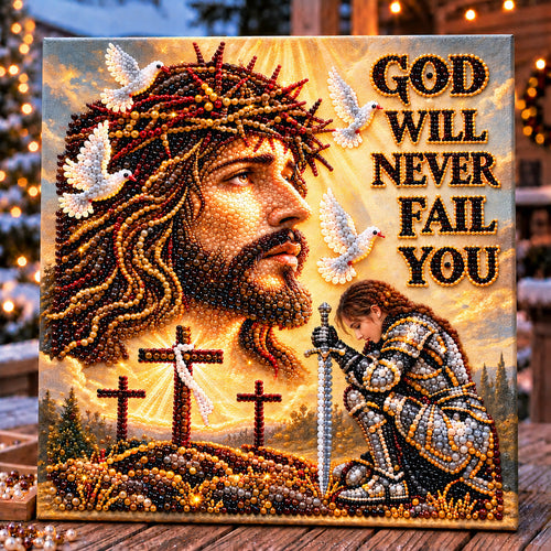 God Will Never Fail You DIY Diamond Pearl Art Kit GFTOHNL5116