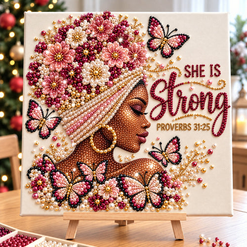 She Is Strong Proverbs 31 DIY Diamond Pearl Art Kit GFTOHNL5124