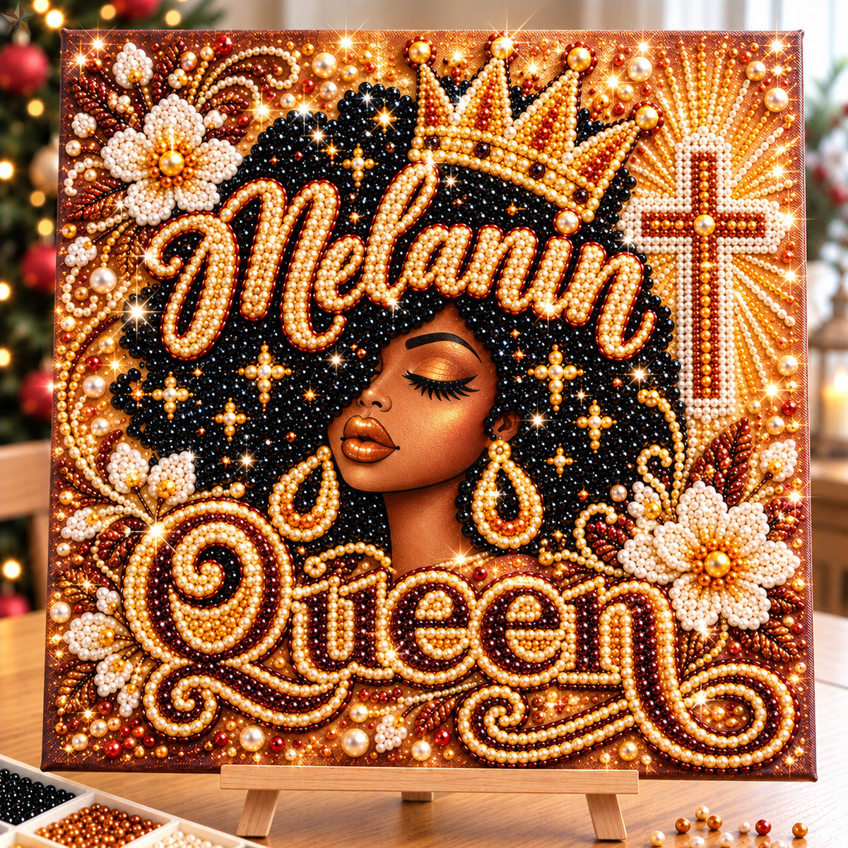 Melanin Queen DIY Diamond Pearl Art Kit GFTOHNL5150
