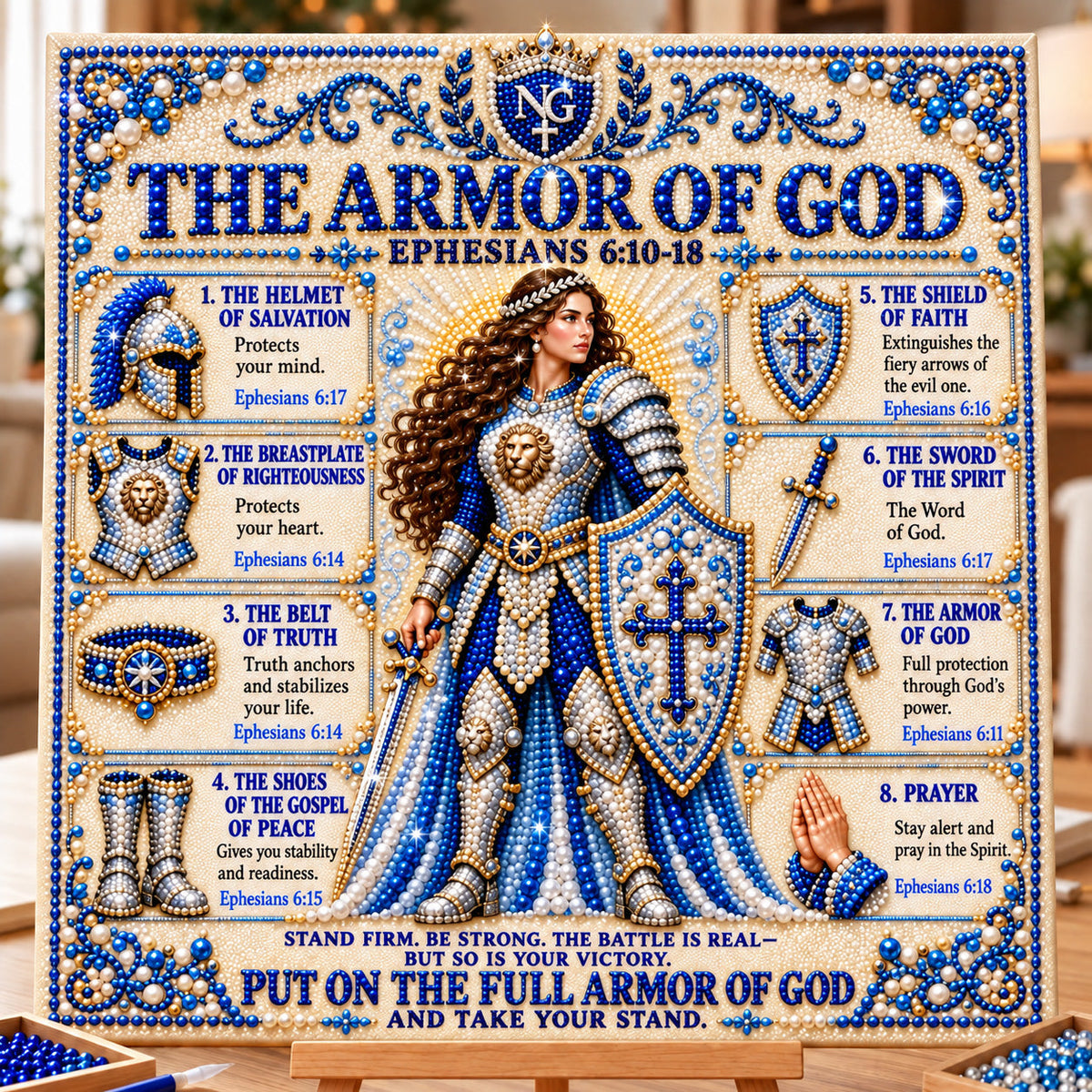 Woman Of God DIY Diamond Pearl Art Kit GFTOHNL5159