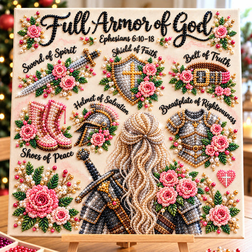 Floral Armor Of God DIY Diamond Pearl Art Kit GFTOHNL5160