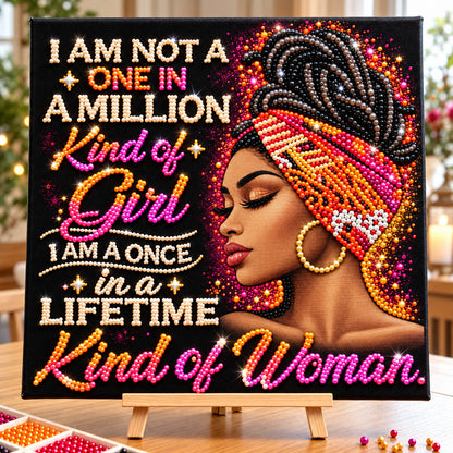 One In A Million Melanin Queen DIY Diamond Pearl Art Kit GFTOHNL5185