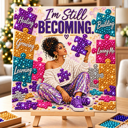 Still Becoming Melanin Queen DIY Diamond Pearl Art Kit GFTOHNL5187