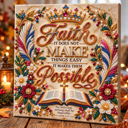 Faith Makes Possible DIY Diamond Pearl Art Kit GFTOHNL5196