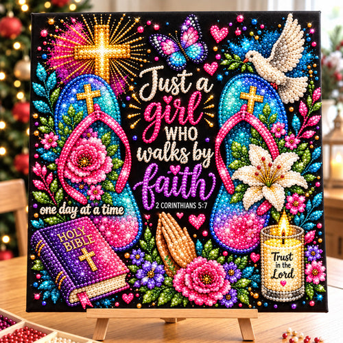 Walk By Faith DIY Diamond Pearl Art Kit GFTOHNL5197