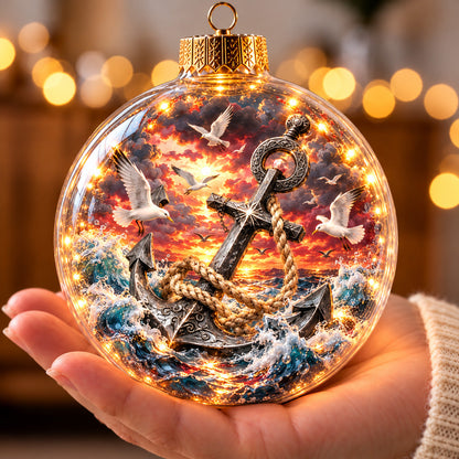 Anchor Of Hope Light-Up Globe Ornament GFTOHNL5206