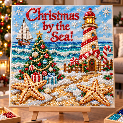Christmas By The Sea DIY Diamond Pearl Art Kit GFTOHNL5233