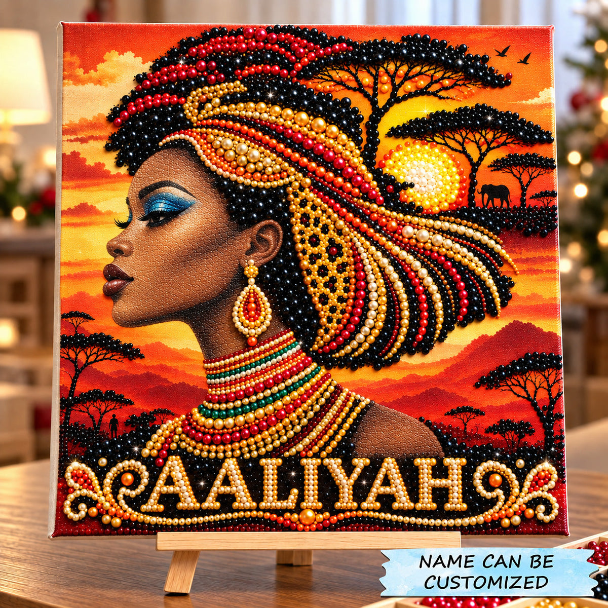 African Sunset Queen DIY Diamond Pearl Art Kit QTCUZ GFTOHNL5238