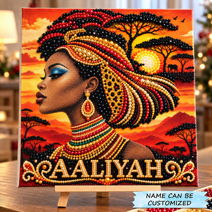 African Sunset Queen DIY Diamond Pearl Art Kit QTCUZ GFTOHNL5238