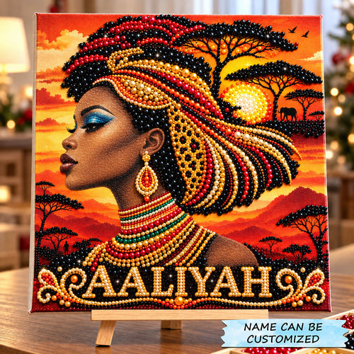 African Sunset Queen DIY Diamond Pearl Art Kit QTCUZ GFTOHNL5238