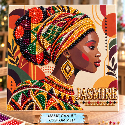 Colorful African Queen DIY Diamond Pearl Art Kit QTCUZ GFTOHNL5278