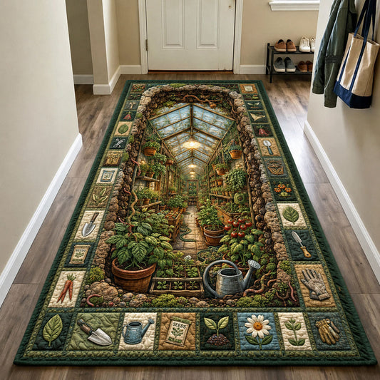 Victorian Greenhouse Wonderland Runner Rug GFTOHNL558