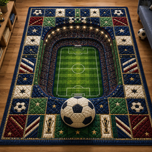 Stadium Arena Soccer Field Area Rug GFTOHNL669