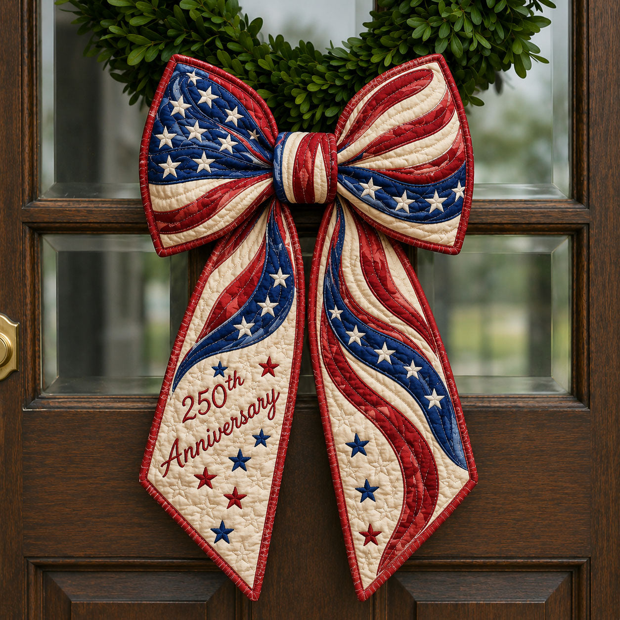 America 250th Anniversary Patriotic Quilted Wreath Sash GFTOHNL680