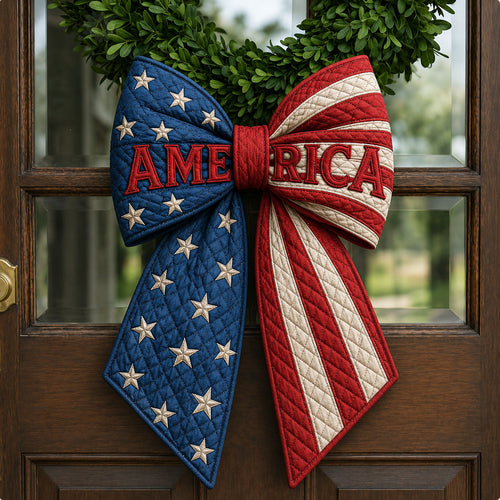 Americana Stars And Stripes Quilted Wreath Sash GFTOHNL682