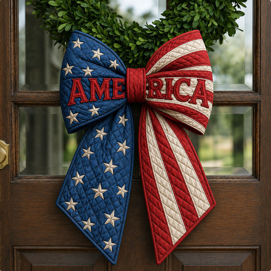 Americana Stars And Stripes Quilted Wreath Sash GFTOHNL682