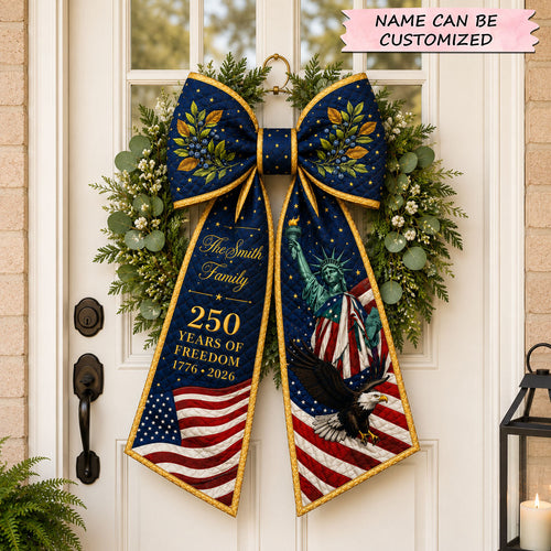Personalized 250 Years of Freedom Quilted Wreath Sash QTCUZ GFTOHNL708