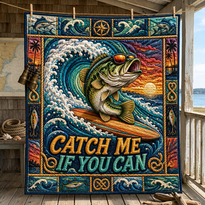 Tropical Sunset Catch Me If You Can Quilted Blanket GFTOHNL820