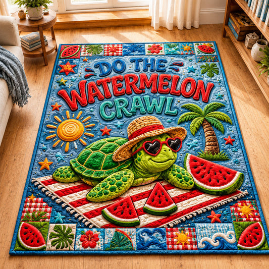 Do The Watermelon Crawl Area Rug GFTOHNL863