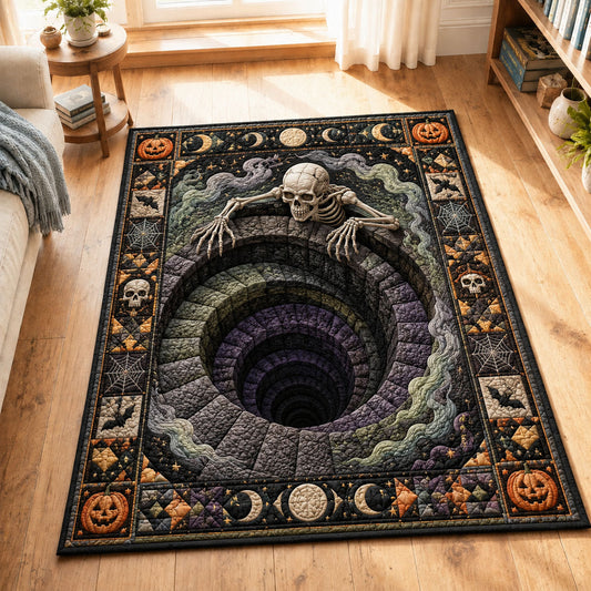 Skeleton Moonwell Spiral Pit Area Rug GFTOHNL983