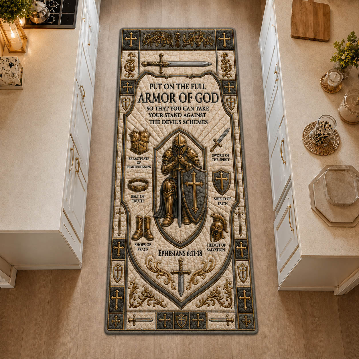 Armor Of God Runner Rug GFTOLAN1020