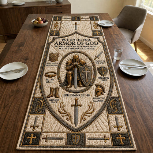 Armor Of God Quilted Table Runner GFTOLAN1026