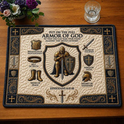 Armor Of God Quilted Placemat GFTOLAN1046