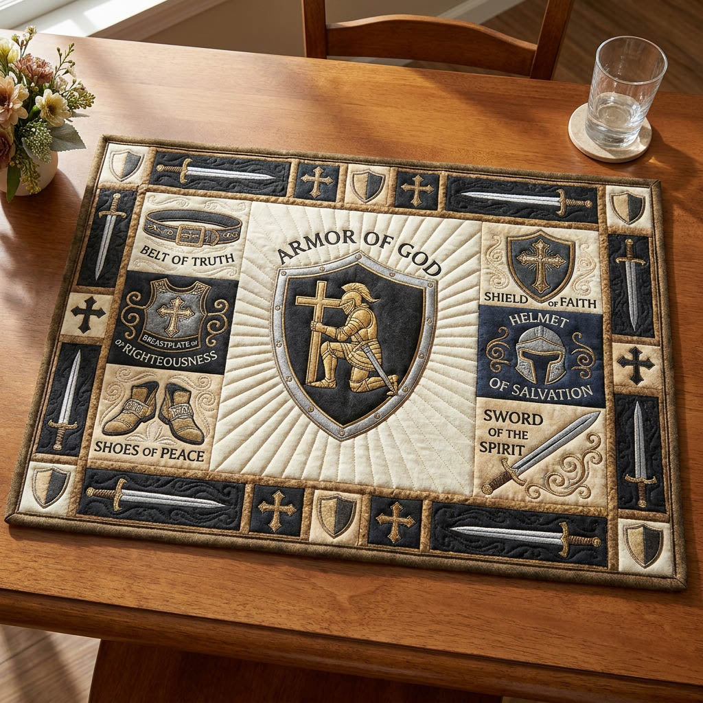 Armor Of God Quilted Placemat GFTOLAN1047