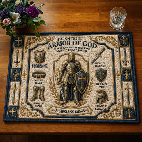 Armor Of God Quilted Placemat GFTOLAN1048