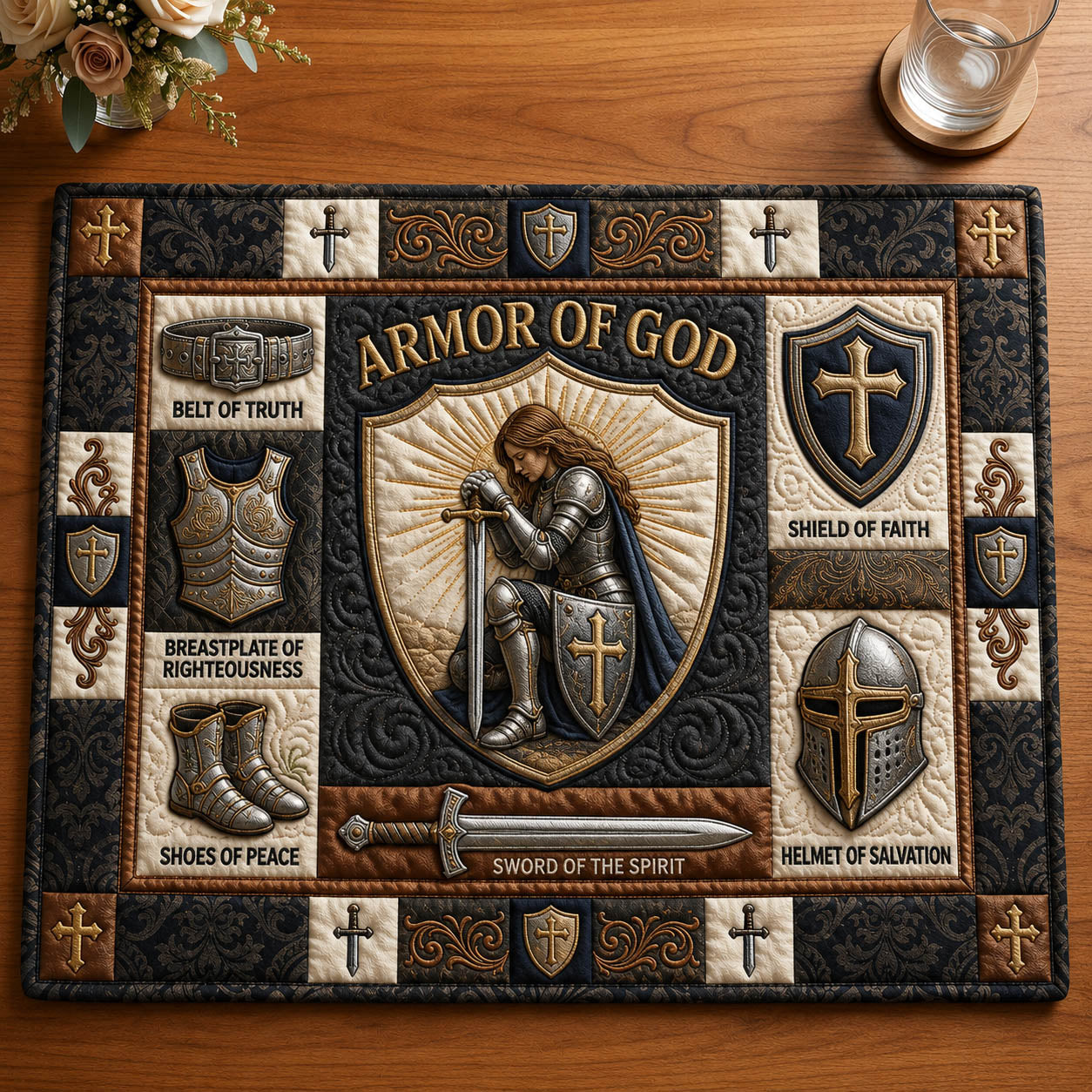 Armor Of God Quilted Placemat GFTOLAN1049