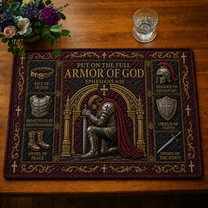 Armor Of God Quilted Placemat GFTOLAN1052