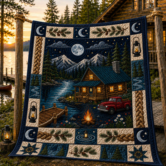 Lakeside Cabin Quilted Blanket GFTOLAN1064