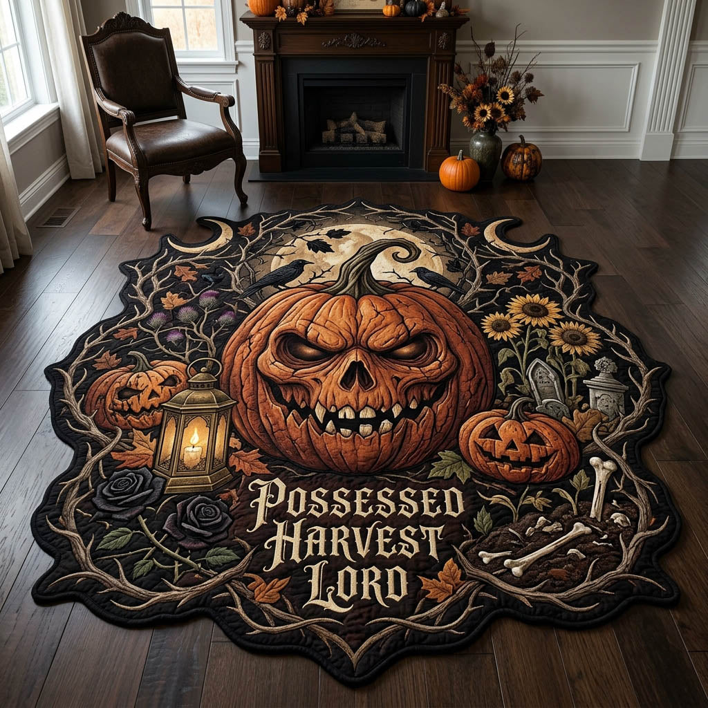 Pumpkin Harverst Lord Custom Shape Area Rug GFTOLAN1099