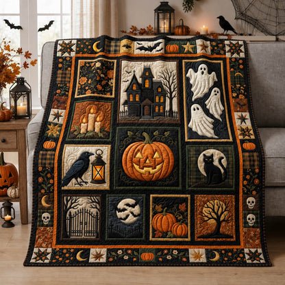 Halloween Patchwork Quilted Blanket GFTOLAN1109