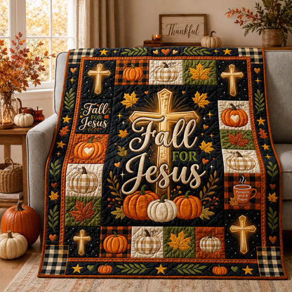 Fall For Jesus Quilted Blanket GFTOLAN1114