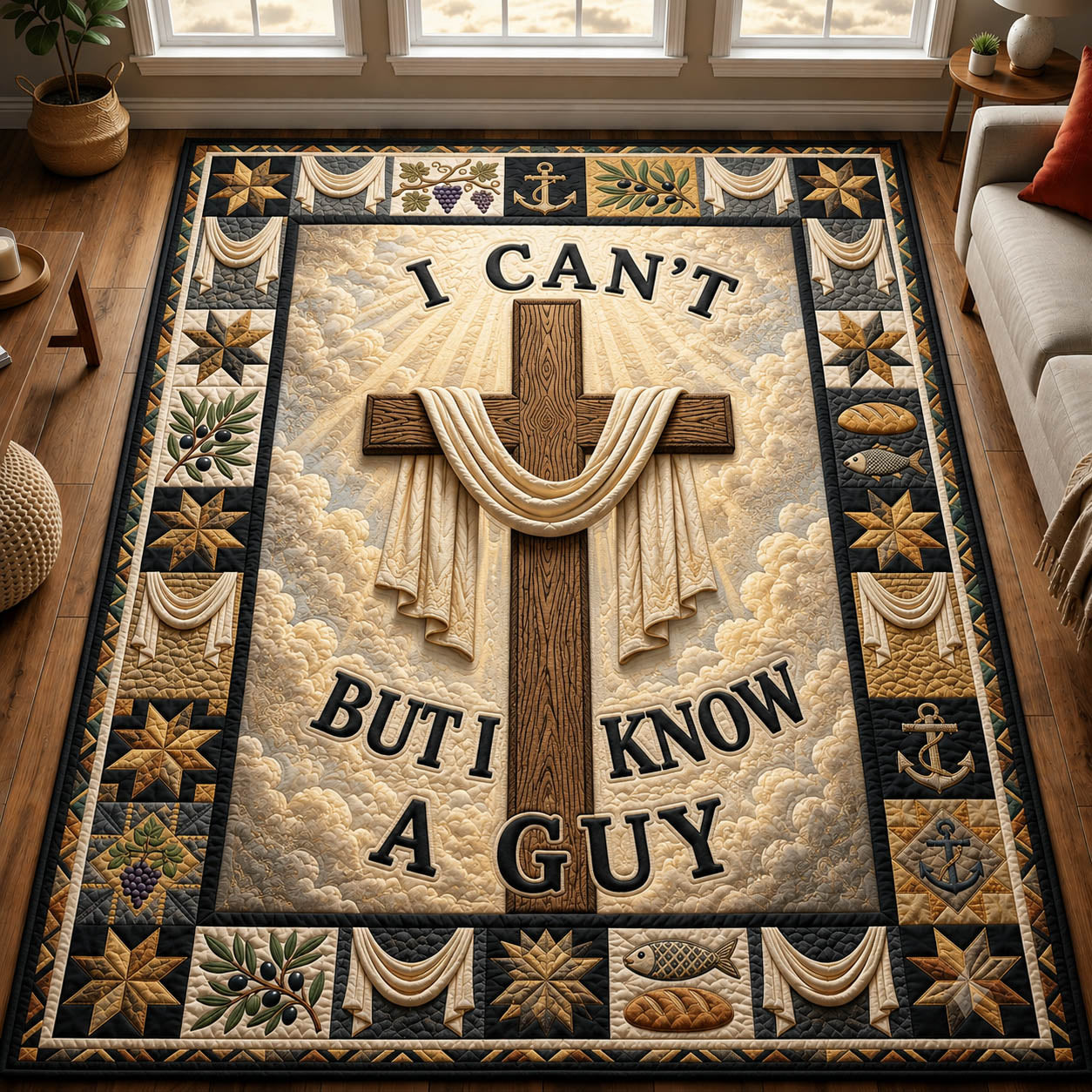I Can't But I Know A Guy Area Rug GFTOLAN1136