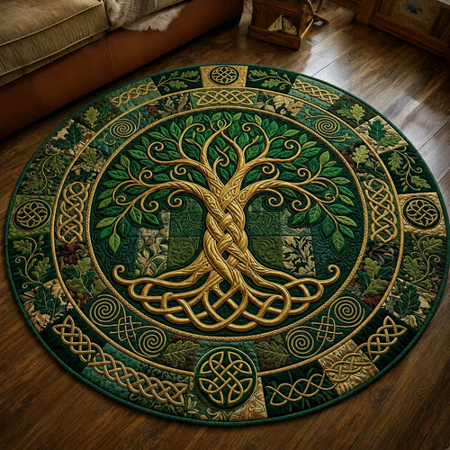 Celtic Tree Of Life Quilted Round Mat GFTOLAN1140