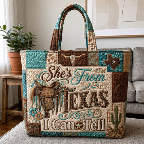 Western She's From Texas Quilted Tote Bag GFTOLAN1156