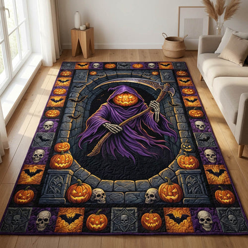 Creepy Pumpkin Ghost Area Rug GFTOLAN1193