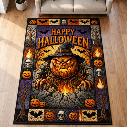 Creepy Pumpkin Ghost Area Rug GFTOLAN1197
