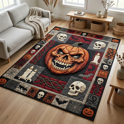 Creepy Pumpkin Ghost Area Rug GFTOLAN1200